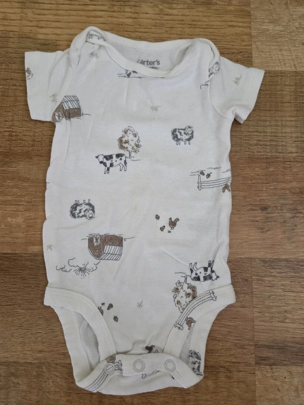 Carter's Baby Clothes Lot - Matching Sets & Zipper Footie - Dinosaurs, Farm